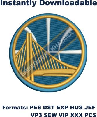 golden state warriors embroidery design